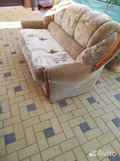 Диван и 2 кресла комплект бу