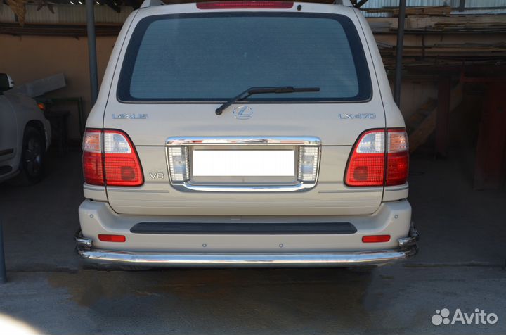 Защита заднего бампера Lexus LX 470 1998-2007