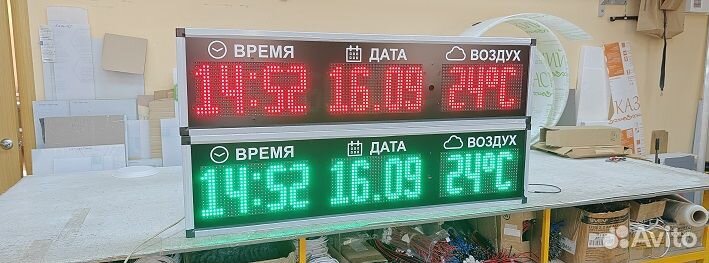 Часы с термометром