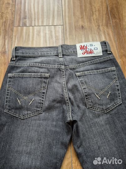 Джинсы серого цвета прямые US Polo Assn, W27 L34