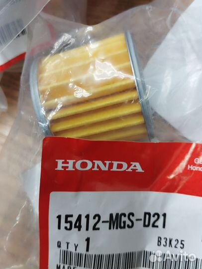 15412-MGS-D21 фильтр масляный, Honda