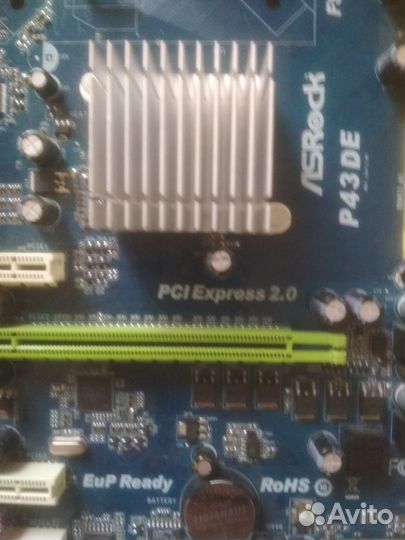 Материнская плата ASRock. P43, + Q6600