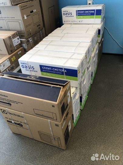 Кондиционеры новые 07, 09, 12, 18, 24, 28