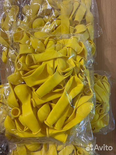 Воздушные шары 100 шт. желтые 5 дюймов - 13 см