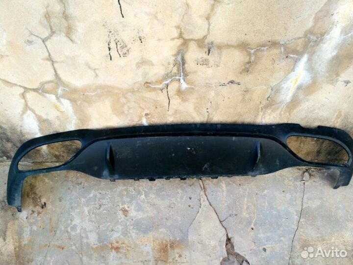 Спойлер (юбка) бампера задний Mercedes-Benz