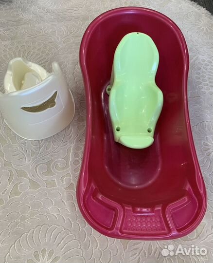 Ванночка для купания+горшок+горка