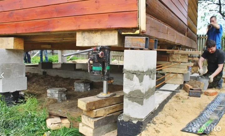 Замена нижних гнилых венцов Утепление пола