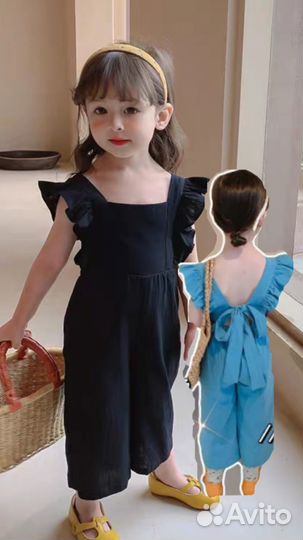 Комбинезон для девочки летний