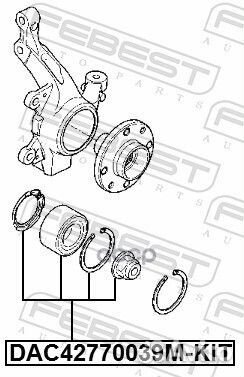 Подшипник ступичный передний ремкомплект 42x77x