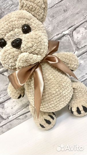 Французский бульдог (вязаный бульдог)