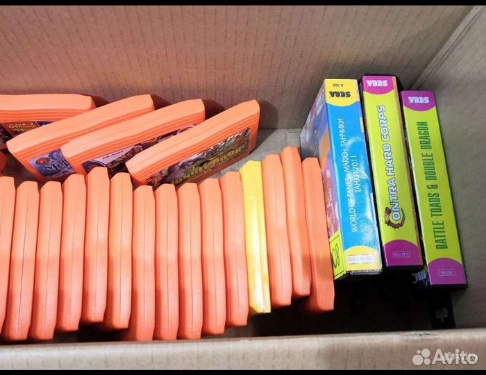 Игровые картриджи для Dendy и Sega