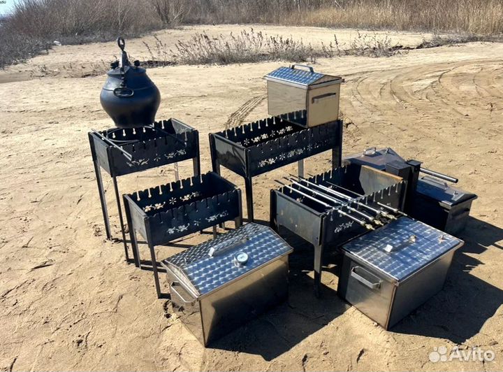 Мангал со съемными ножками