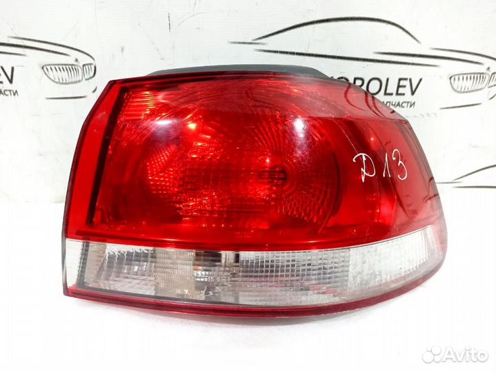 Фонарь задний наружний правый Golf VI 2009-2013 Vo