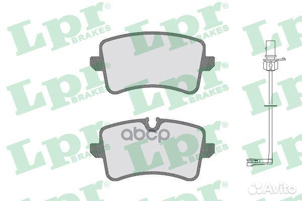 Колодки тормозные дисковые 05P1826C Lpr