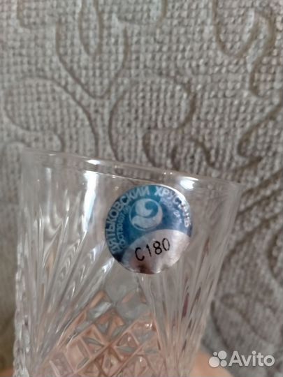 Хрустальные стопки и рюмки