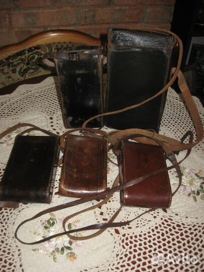 Антикварные кофры к фотоаппаратам кожа Европа США