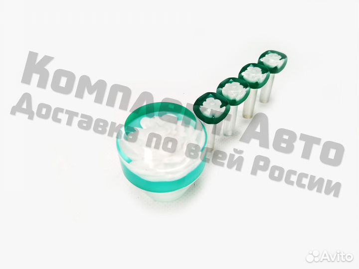 Ручка кпп розочка + кнопки дверей Ваз Белая