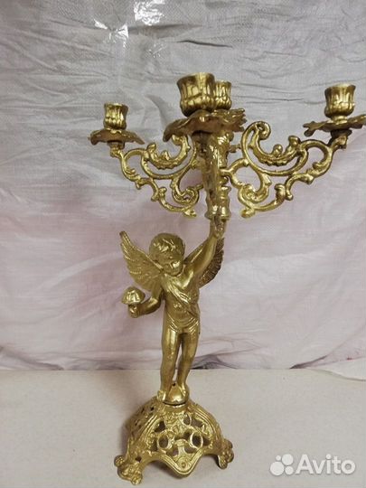 Большой подсвечник канделябр на 5 свечей