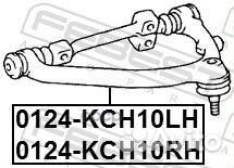 Рычаг передний верхний левый 0124KCH10LH Febest