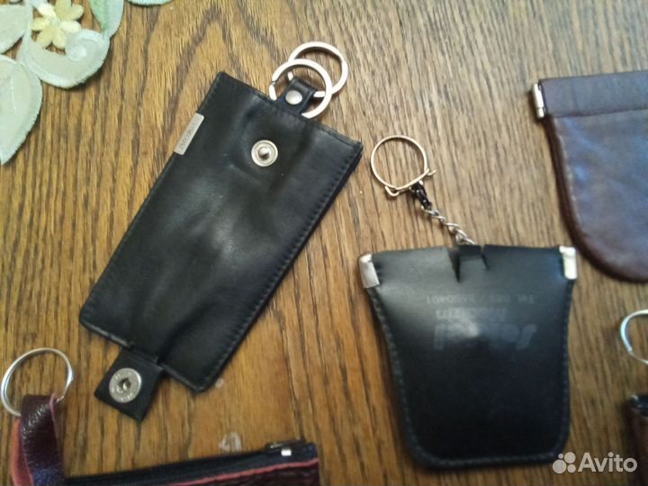 Брелок для ключей из натуральной кожи