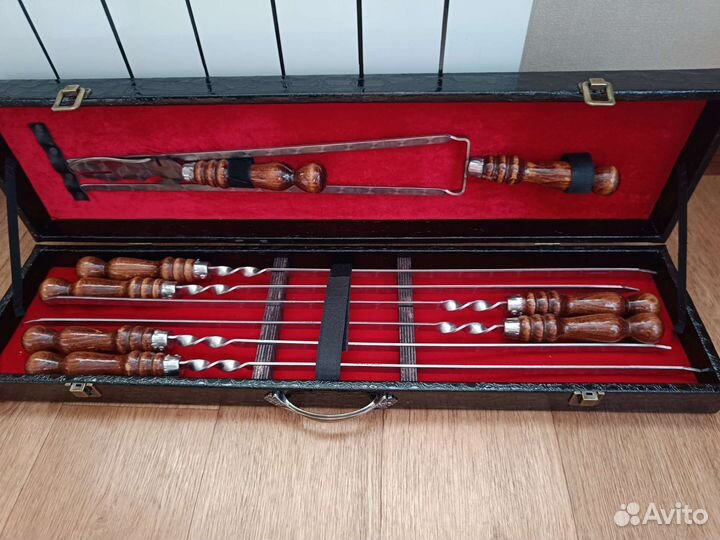 Подарочный набор шампуров в кейсе