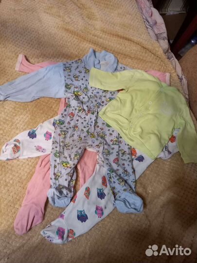 Детская одежда для девочек пакетом 68-80