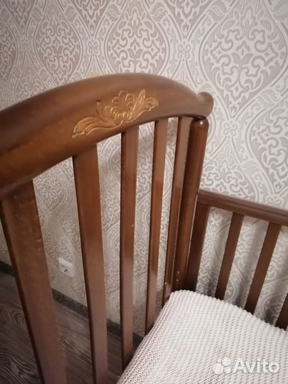 Детская кроватка pali Италия массив + матрас