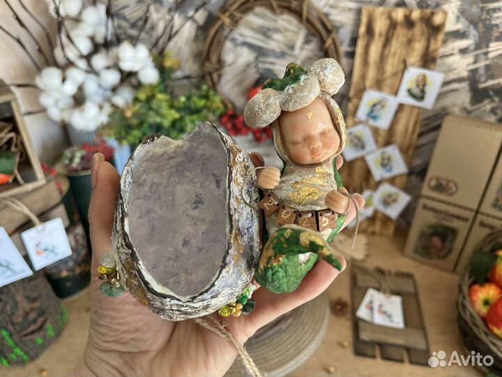 Коллекционная ватная игрушка символ года Змеи