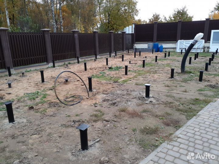 Свайный фундамент / Винтовые сваи под ключ