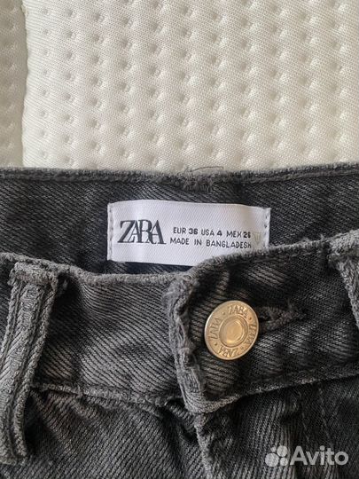 Джинсы zara 36 прямые