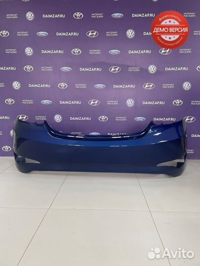 Бампер Задний Hyundai Solaris (2015) /синий