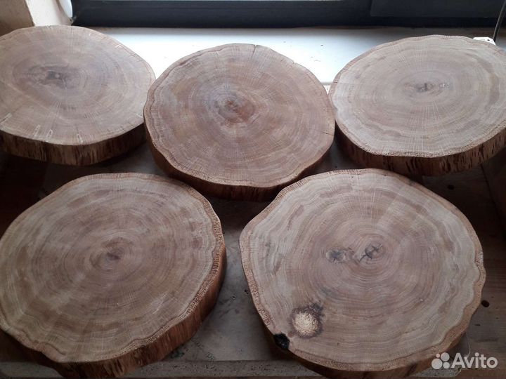 Подставки из среза/спила дуба (под заказ)