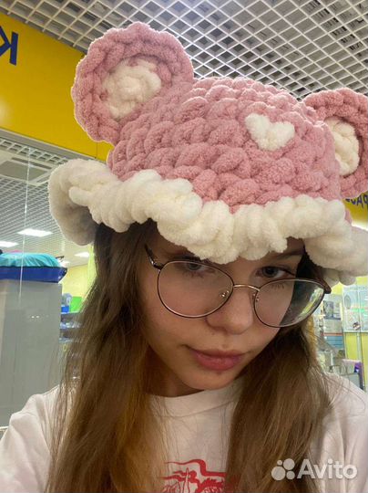 Вязанная памана Балаклава шапка