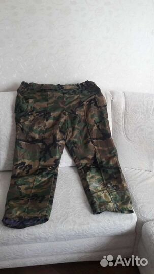 Куртка и брюки утеплённые камуфлированные