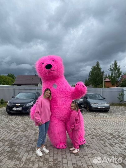 Аэрокостюм Розового Медведя 2,6 метра