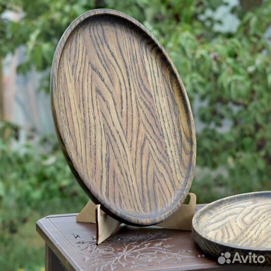 Деревянный сервировочный поднос 