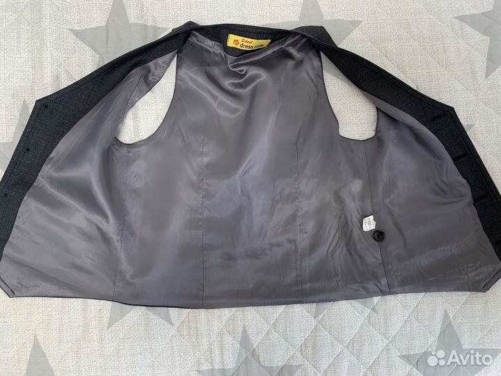 Школьная форма на мальчика 128 серая дельфин