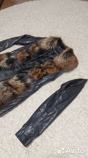 Куртка кожаная женская демисезонная 42-44