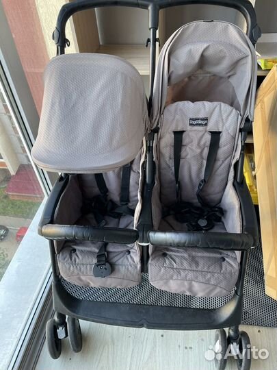 Коляска для двойни peg perego shopper twin