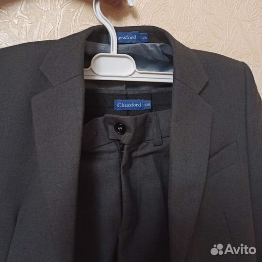 Школьная форма для мальчика 128 серая