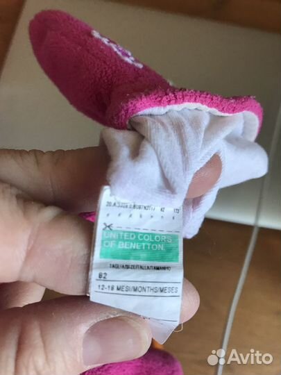 Варежки митенки benetton, 12-18 мес