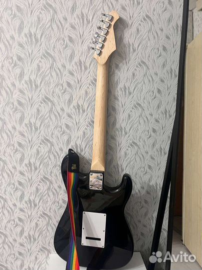 Леворукая электрогитара aria STG-004-L BK