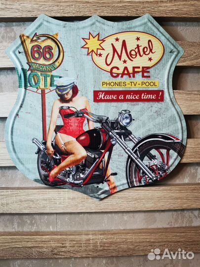 Декор на стену Motel Cafe Route 66 мото
