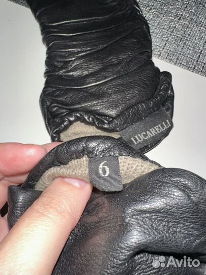 Перчатки кожаные 6