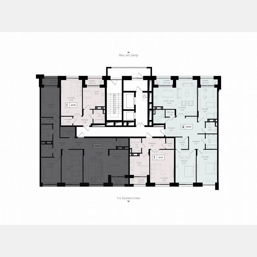 3-к. квартира, 115,1 м², 17/17 эт.