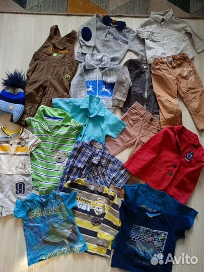Детские вещи пакетом на мальчика 80 86