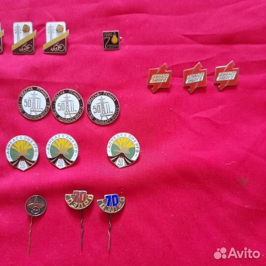 Значки СССР тяжелый металл