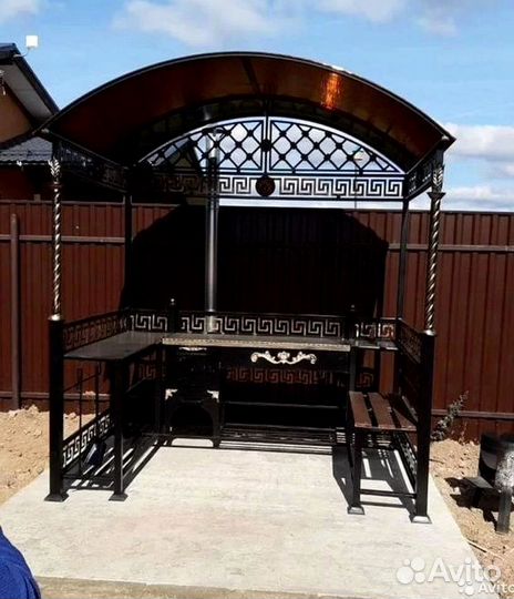 Мангал с печью