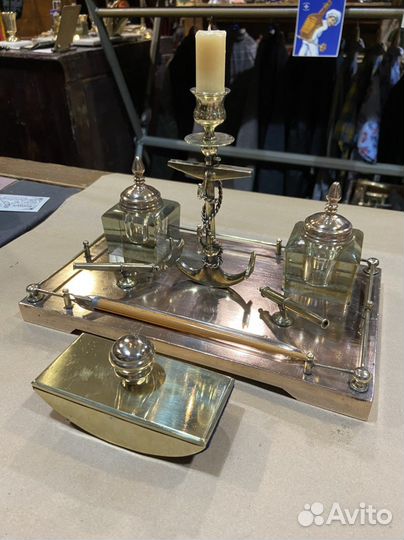 Антикварный письменный прибор, царская Россия риф