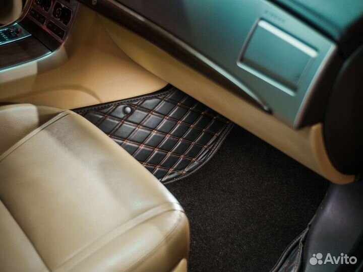 Ковры экокожа с ромбами